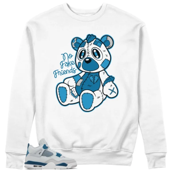 Jordan 4 Military Blue Sweatshirt Fake Friends Graphic