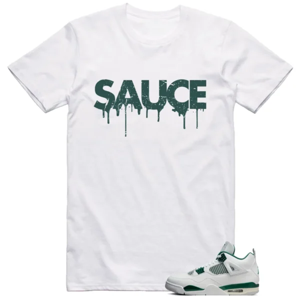 Jordan 4 Oxidized Green Shirt Sauce Graphic