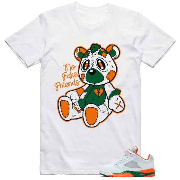 Jordan 5 Miami Hurricanes Shirt No Friends Graphic