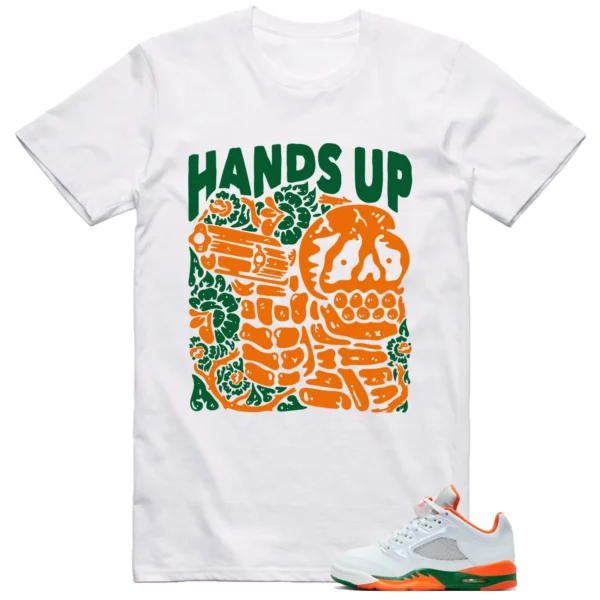 Jordan 5 Miami Hurricanes Shirt Hands Up Graphic