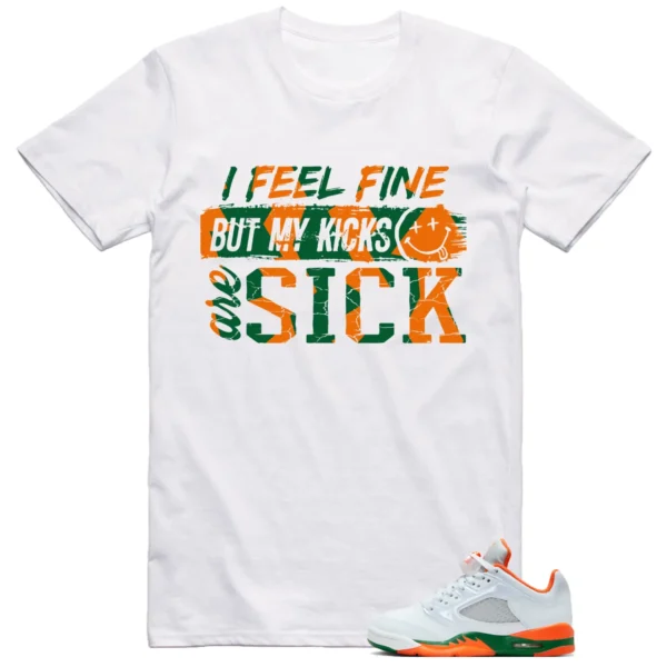 Jordan 5 Miami Hurricanes Shirt Sick Kicks Graphic