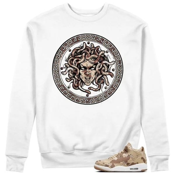 Medusa Sweatshirt to Match Jordan 3 Desert Camo