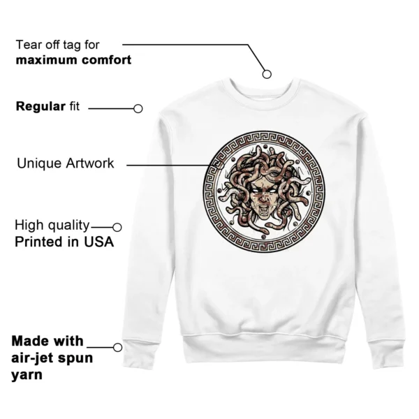 Medusa Sweatshirt to Match Jordan 3 Desert Camo Features