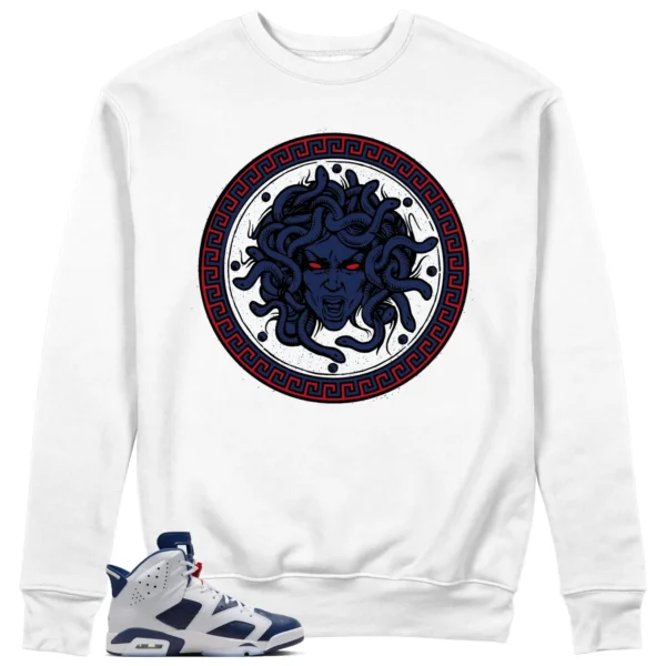 Medusa Sweatshirt to Match Jordan 6 Olympic 2024