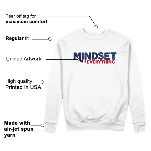 Mindset Sweatshirt to Match Jordan 6 Olympic 2024 Features