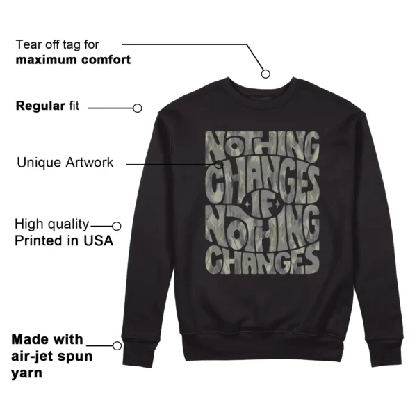 Nothing Changes Sweatshirt to Match adidas AE 1 Low MX Grey Features