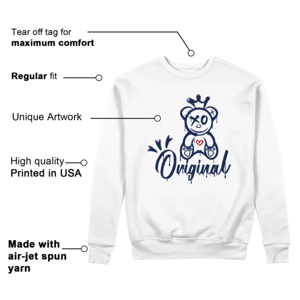 Original Sweatshirt to Match Jordan 6 Olympic 2024 Features