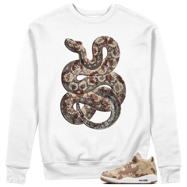 Python Snake Sweatshirt to Match Jordan 3 Desert Camo