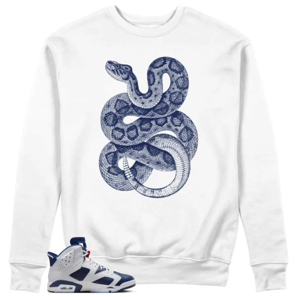 Python Snake Sweatshirt to Match Jordan 6 Olympic 2024