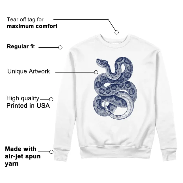 Python Snake Sweatshirt to Match Jordan 6 Olympic 2024 Features