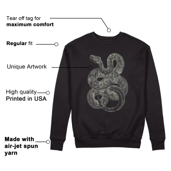 Python Snake Sweatshirt to Match adidas AE 1 Low MX Grey Features