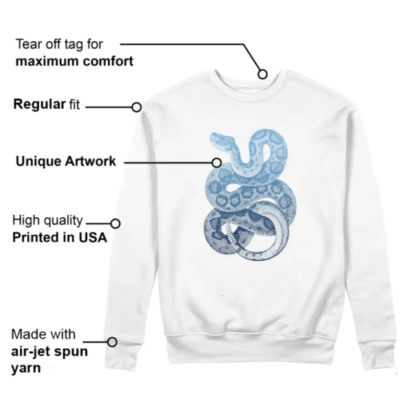 Python Snake Sweatshirt to Match Jordan 1 High First in Flight