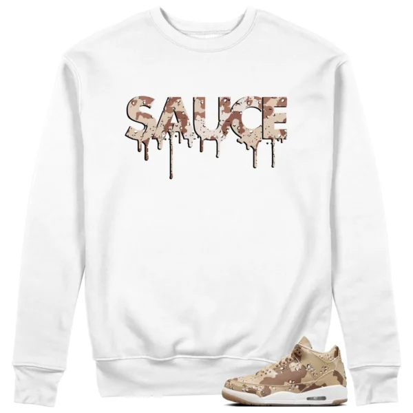 Sauce Sweatshirt to Match Jordan 3 Desert Camo