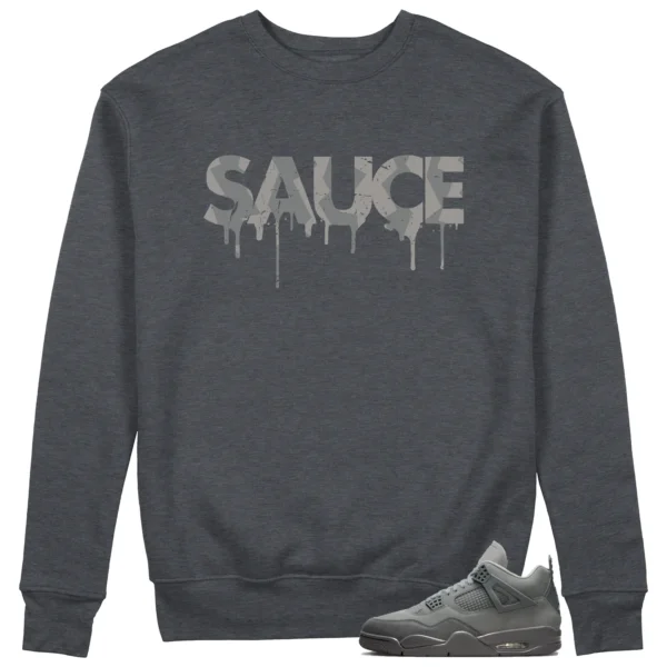 Sauce Sweatshirt to Match Jordan 4 SE Wet Cement