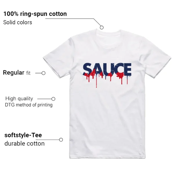 Sauce Shirt to Match Jordan 6 Olympic 2024 Features