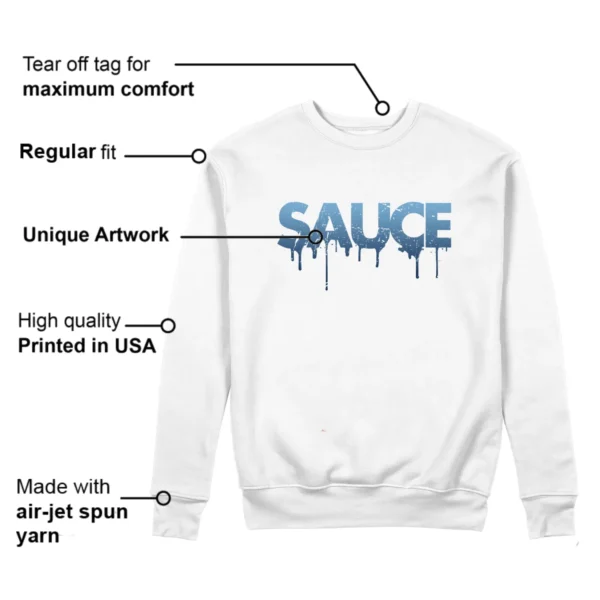 Sauce Sweatshirt to Match Jordan 1 High First in Flight