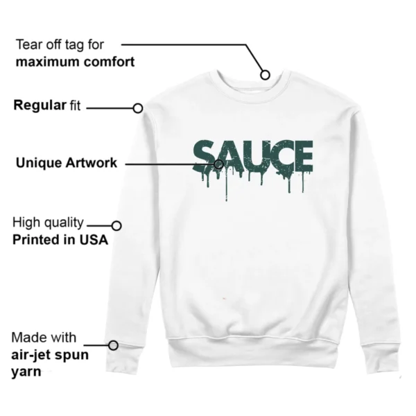 Sauce Sweatshirt to Match Jordan 4 Oxidized Green