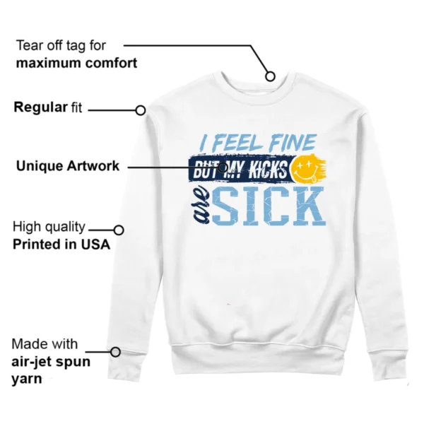 Sick Kicks Sweatshirt to Match Jordan 1 High First in Flight