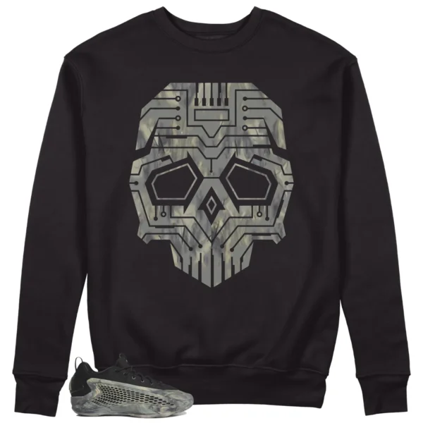 Skull Sweatshirt to Match adidas AE 1 Low MX Grey