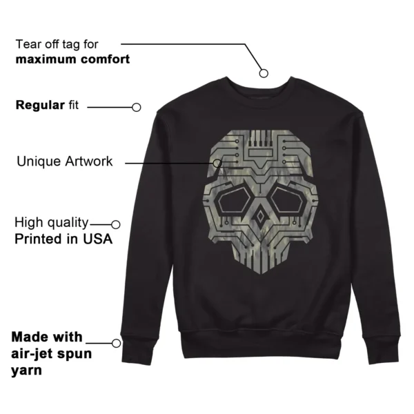 Skull Sweatshirt to Match adidas AE 1 Low MX Grey Features