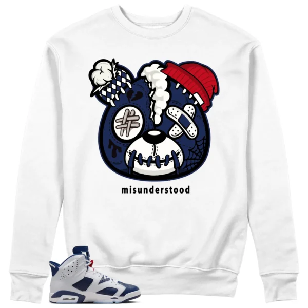 Teddy Bear Sweatshirt to Match Jordan 6 Olympic 2024