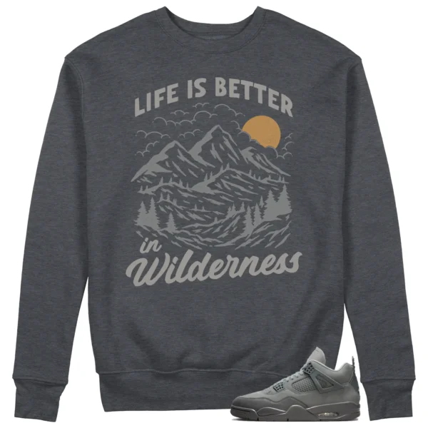 Wilderness Sweatshirt to Match Jordan 4 SE Wet Cement