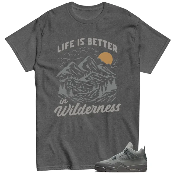 Wilderness Shirt to Match Jordan 4 SE Wet Cement