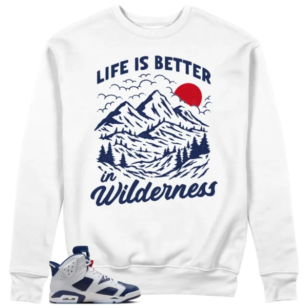 Wilderness Sweatshirt to Match Jordan 6 Olympic 2024