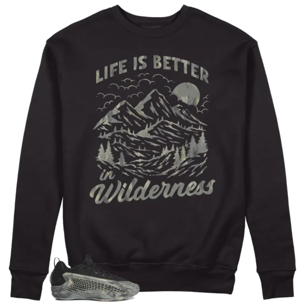 Wilderness Sweatshirt to Match adidas AE 1 Low MX Grey