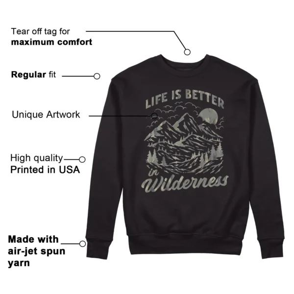 Wilderness Sweatshirt to Match adidas AE 1 Low MX Grey Features