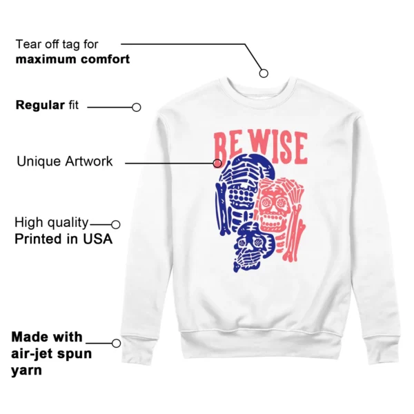 Be Wise Sweatshirt to Match Nike Air Max 180 Ultramarin 2024 Features