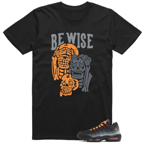 Nike Air Max 95 Black Hyper Crimson Matching T-shirt Be Wise