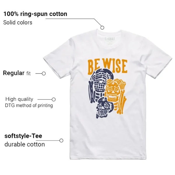 WMNS Nike Jam White Midnight Navy Gold Matching T-shirt Be Wise Features