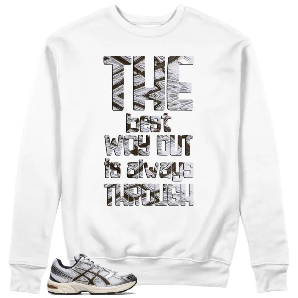 Best Way Sweatshirt to Match ASICS Gel-1130 White Clay Canyon