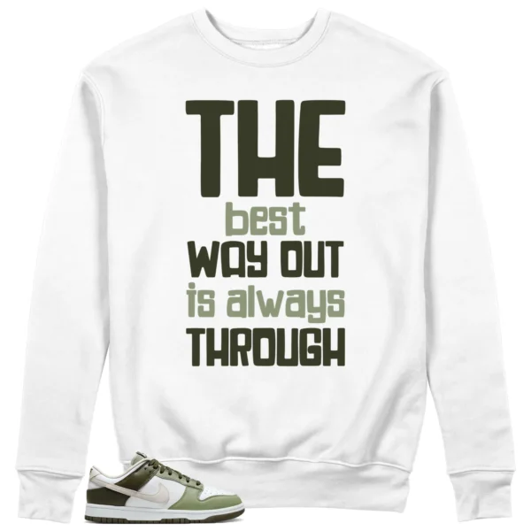 Best Way Sweatshirt to Match Nike Dunk Low Oil Green Cargo Khaki