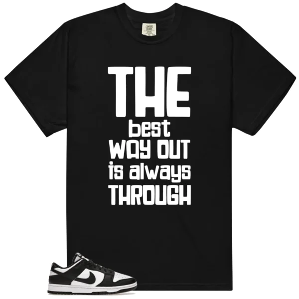 Best Way Shirt to Match Nike Dunk Low White Black Panda