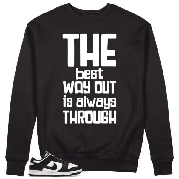 Best Way Sweatshirt to Match Nike Dunk White Black Panda