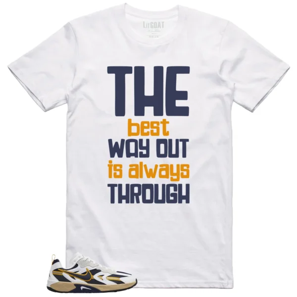 WMNS Nike Jam White Midnight Navy Gold Matching T-shirt Best Way