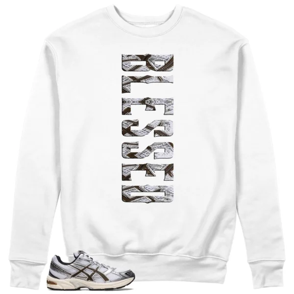 Blessed Sweatshirt to Match ASICS Gel-1130 White Clay Canyon