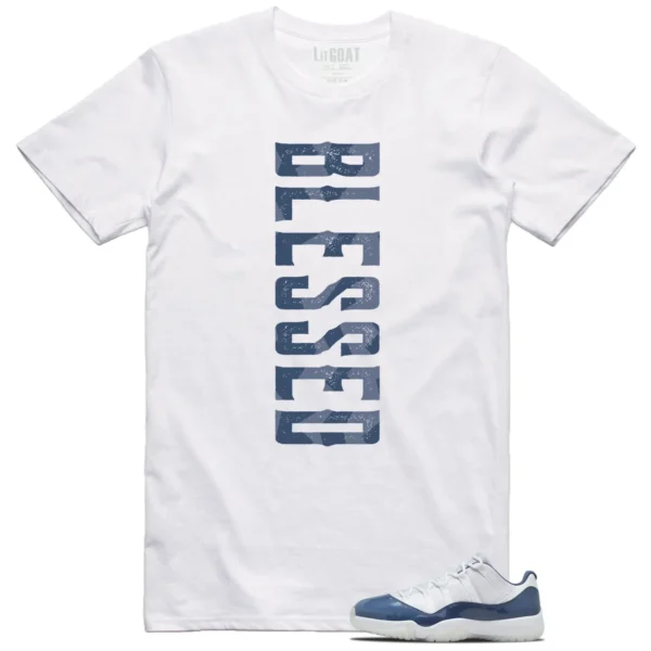 Blessed Shirt to Match Jordan 11 Diffused Blue