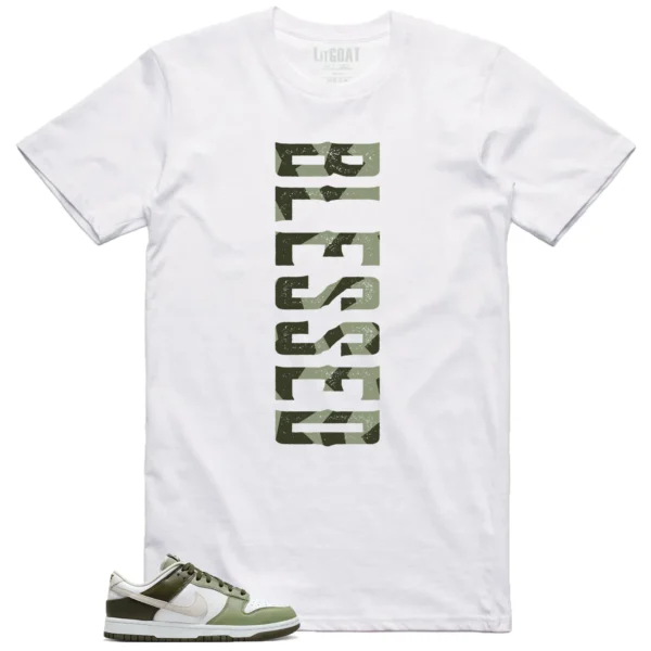 Blessed Shirt to Match Nike Dunk Low Oil Green Cargo Khaki