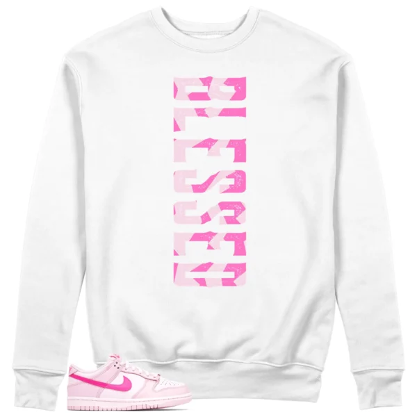 Blessed Sweatshirt to Match Nike Dunk Low Triple Pink