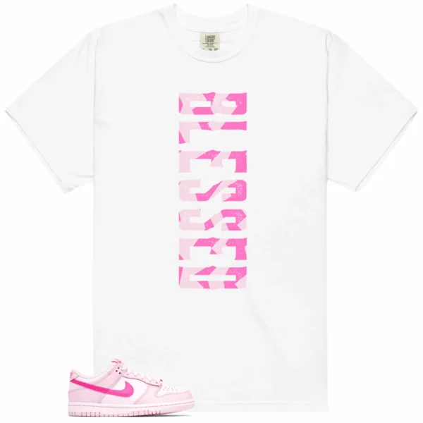 Blessed Shirt to Match Nike Dunk Low Triple Pink