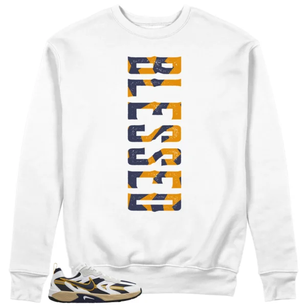 Blessed Sweatshirt to Match WMNS Nike Jam White Midnight Navy Gold