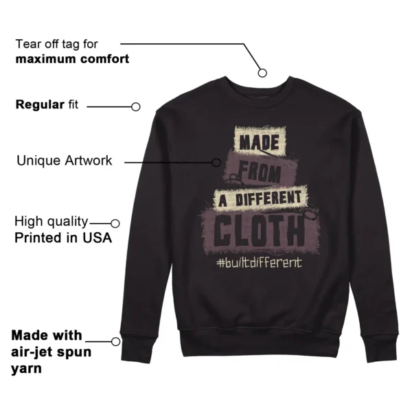 Built Different Sweatshirt to Match Jordan 3 While You Were Sleeping Features