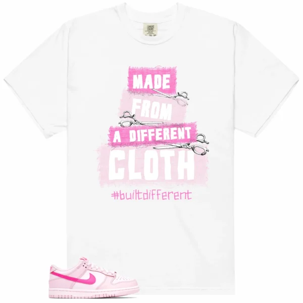 Built Different Shirt to Match Nike Dunk Low Triple Pink