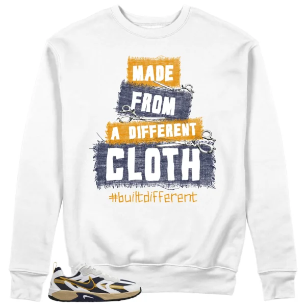 Built Different Sweatshirt to Match WMNS Nike Jam White Midnight Navy Gold