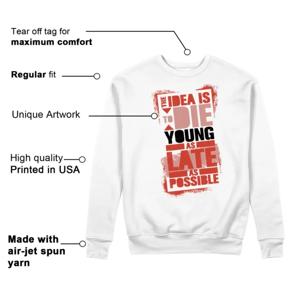 Die Young Sweatshirt to Match Nike Air Zoom GT Cut Cross Features