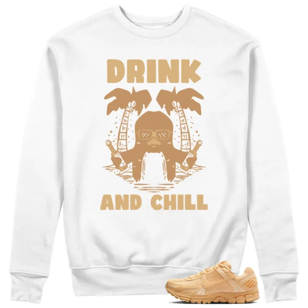 Drink Chill Sweatshirt to Match Nike Air Zoom Vomero 5 Celestial Gold