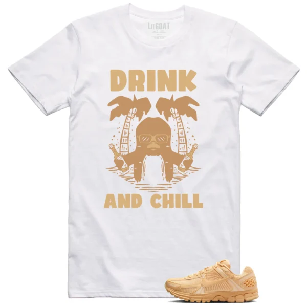 Nike Air Zoom Vomero 5 Celestial Gold Matching T-shirt Drink Chill